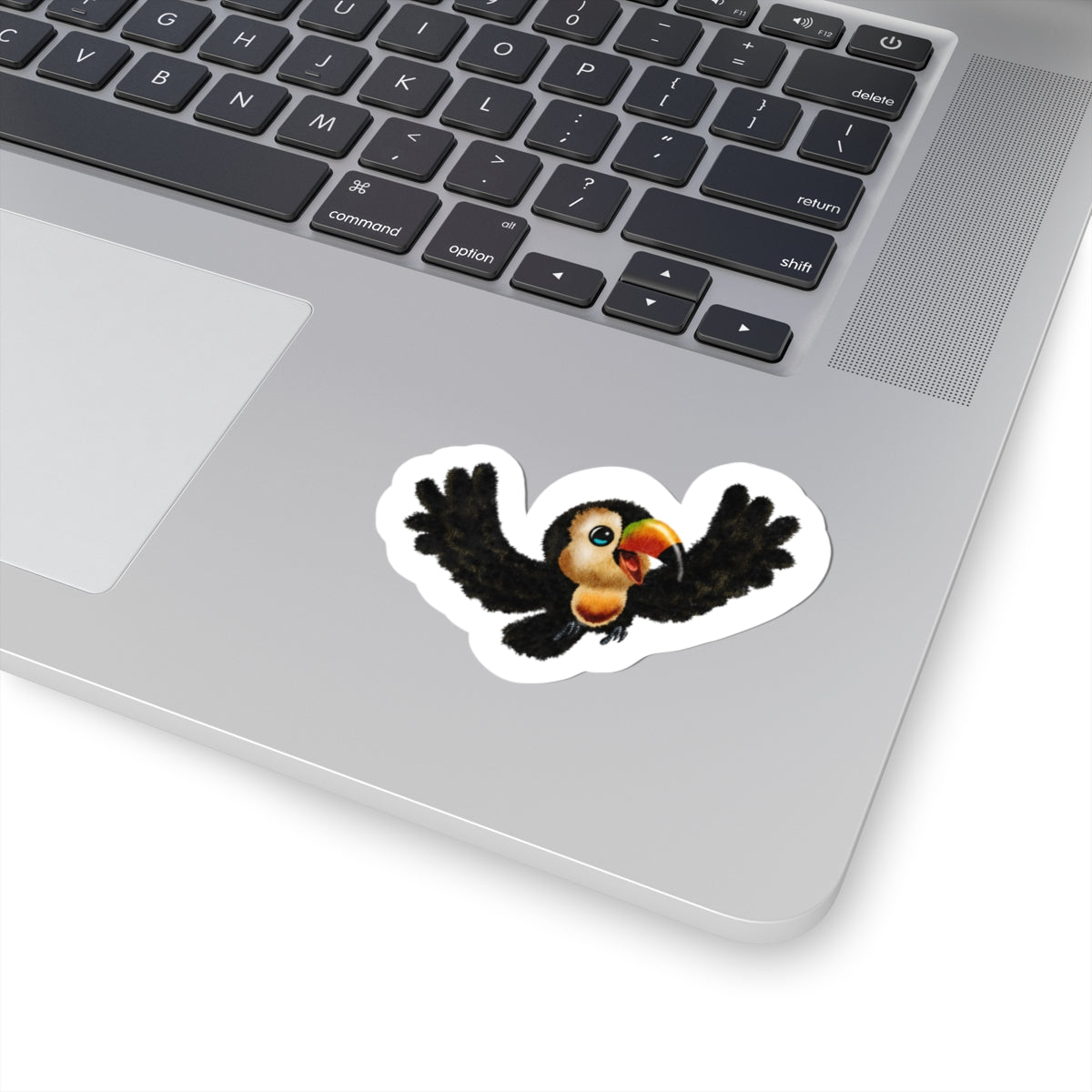 Toucan Kiss-Cut Sticker — Cute Flying Tropical Bird Decal