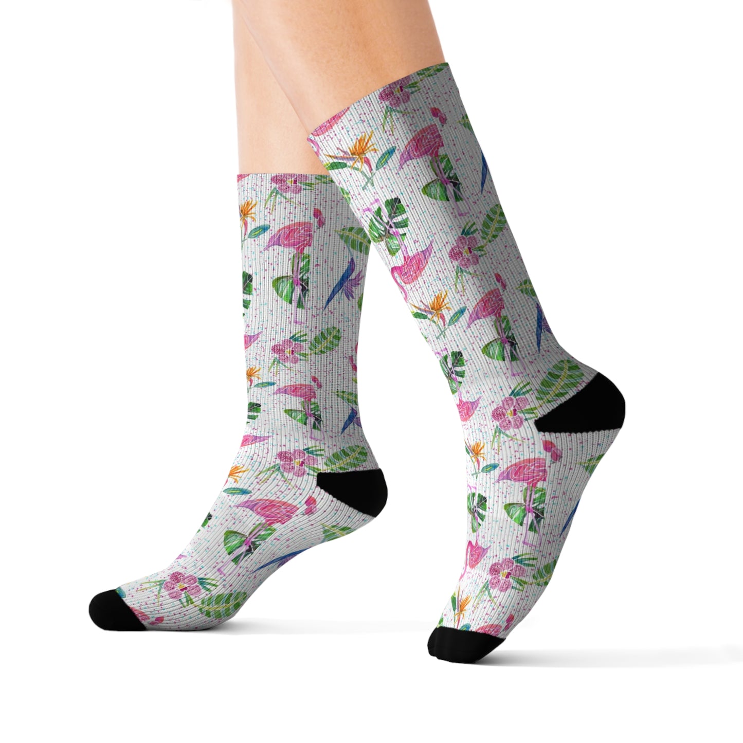 Flamingo Party Women’s Socks