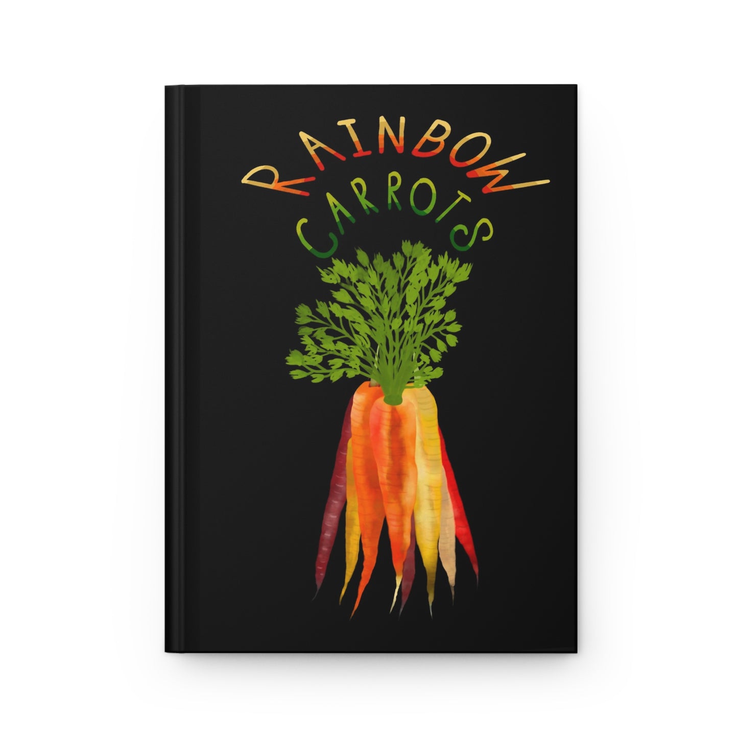 Rainbow Carrots Hardcover Journal Matte