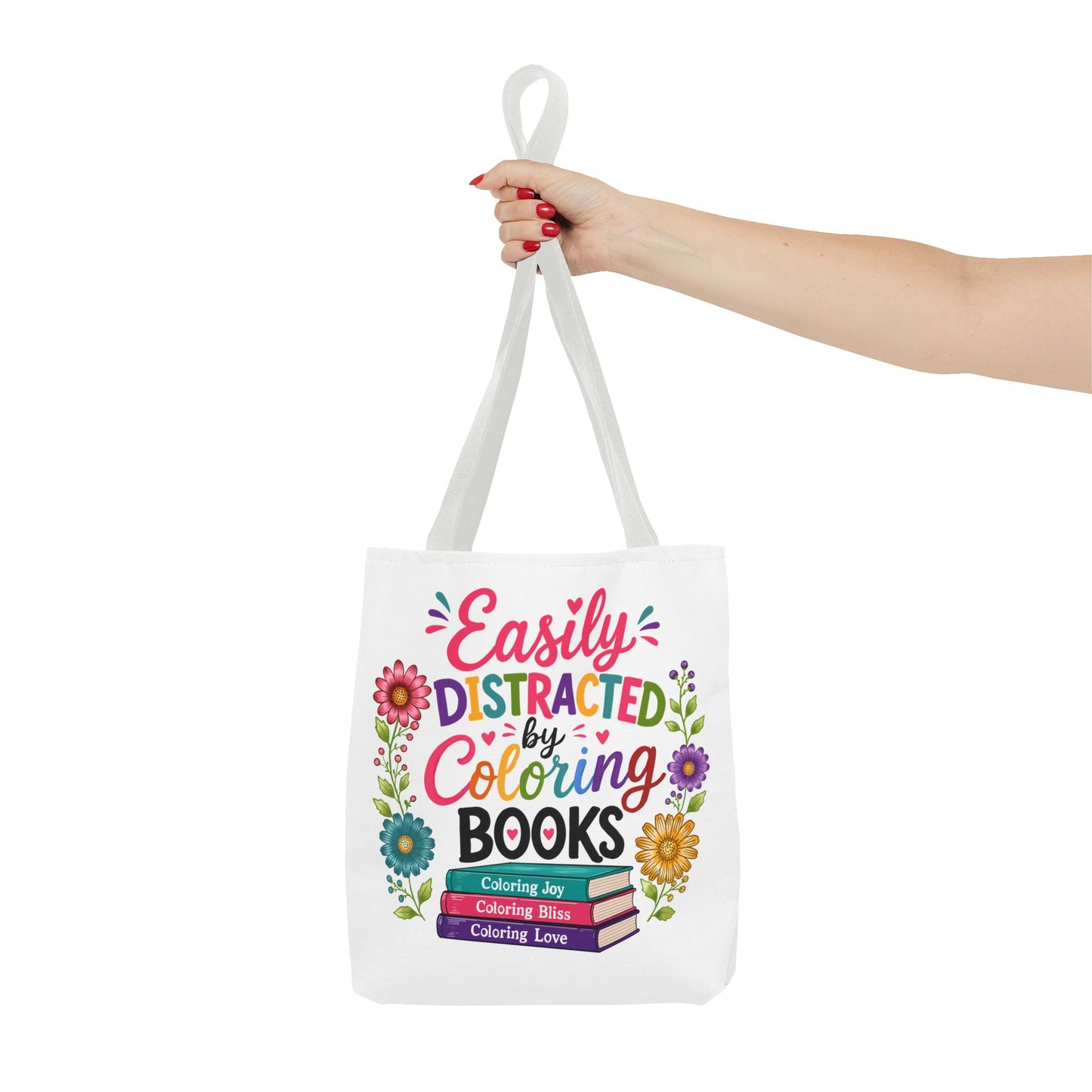 Easily Distracted by Coloring Books Tote Bag