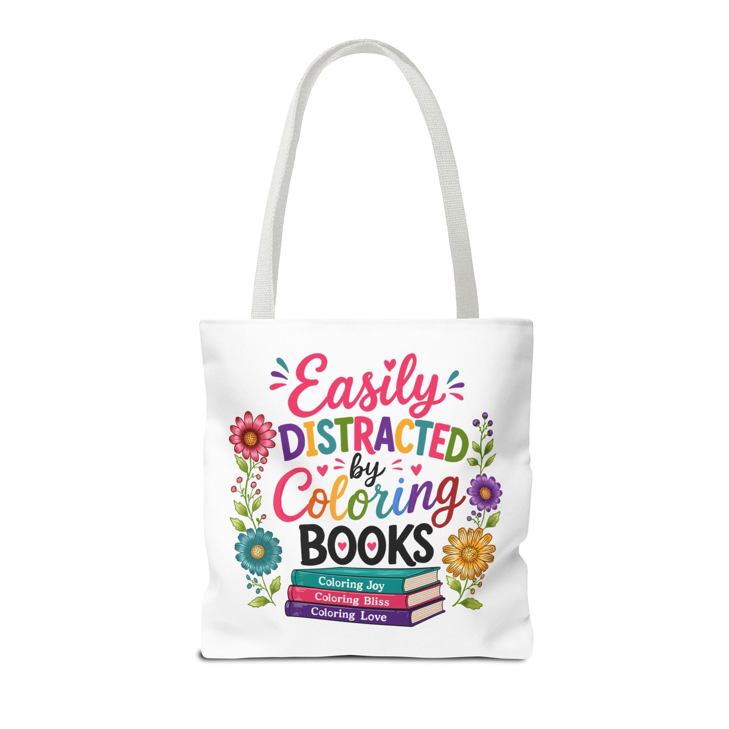 Easily Distracted by Coloring Books Tote Bag