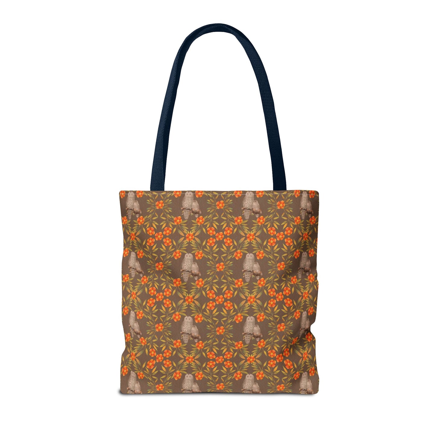 Owls and Flowering Vines Tote Bag