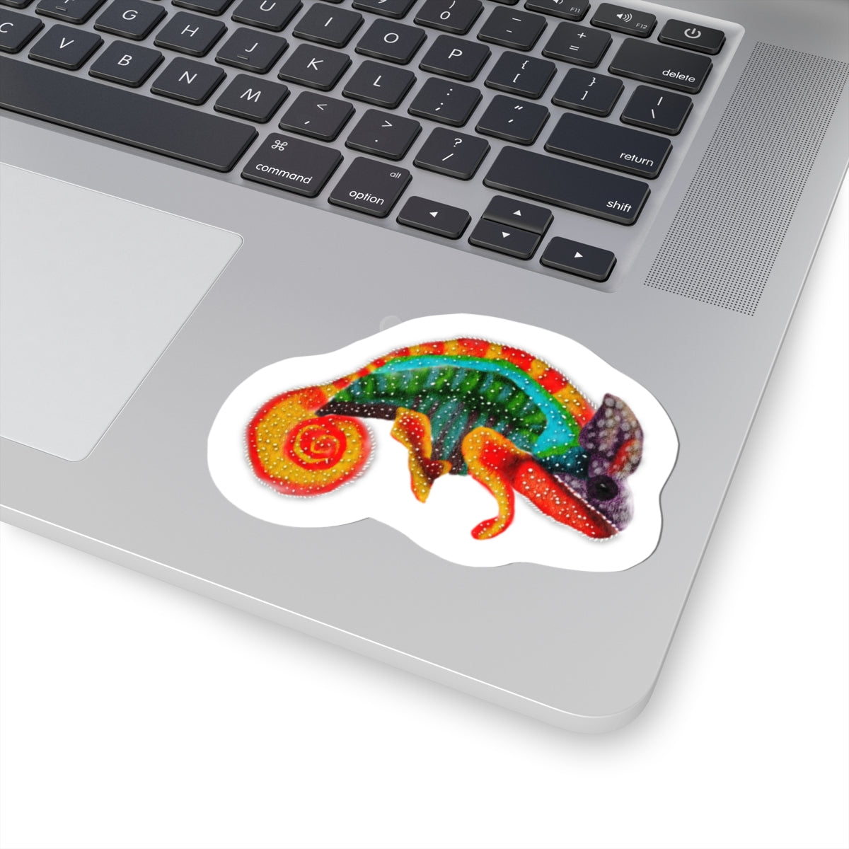Colorful Rainbow Chameleon from Pico’s Jungle Adventure Book Vinyl Kiss-Cut Sticker