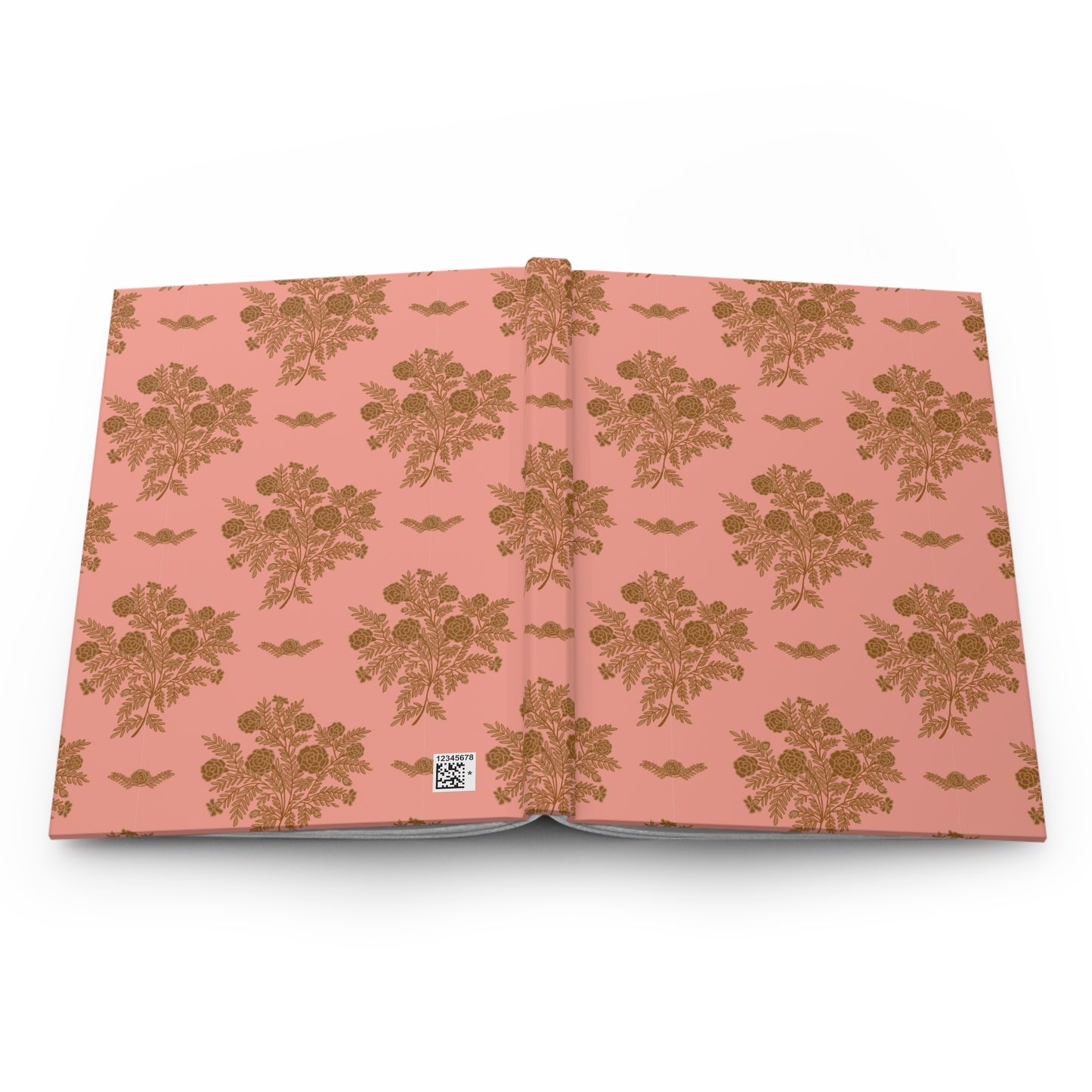 Sepia Marigolds Hardcover Journal Matte