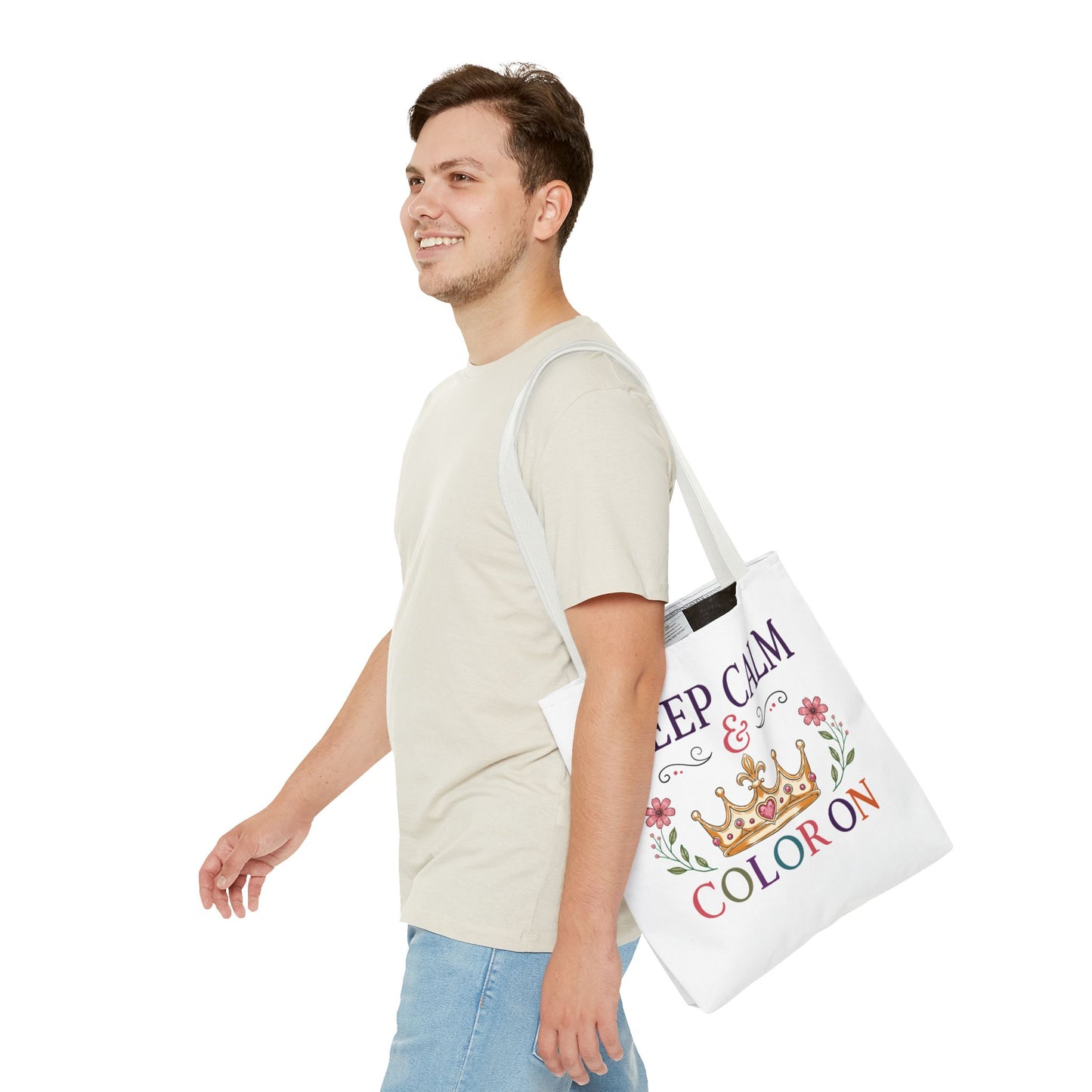 Keep Calm & Color On Tote Bag