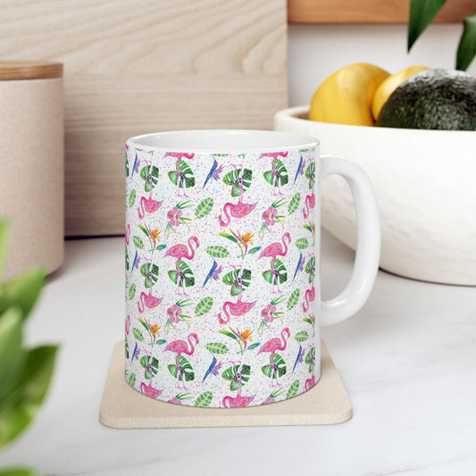 Flamingo Party Mug Ceramic Mug 11oz