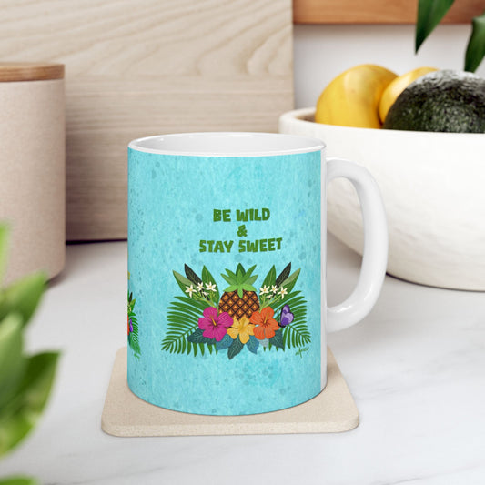 Pineapple Collage Ceramic Mug 11oz & 15oz