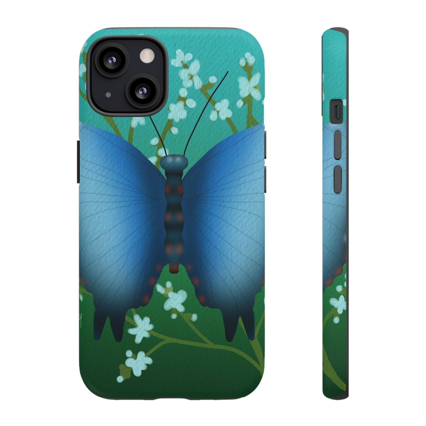 Blue Butterfly Tough Phone Case