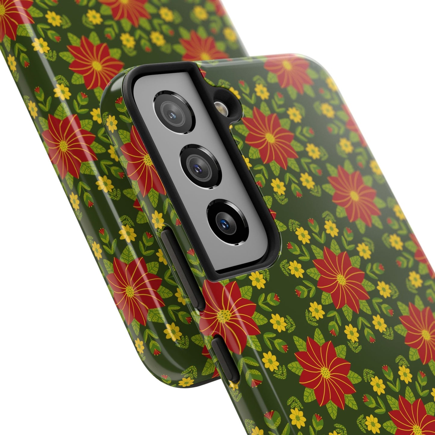 Poinsettias Tough Phone Cases