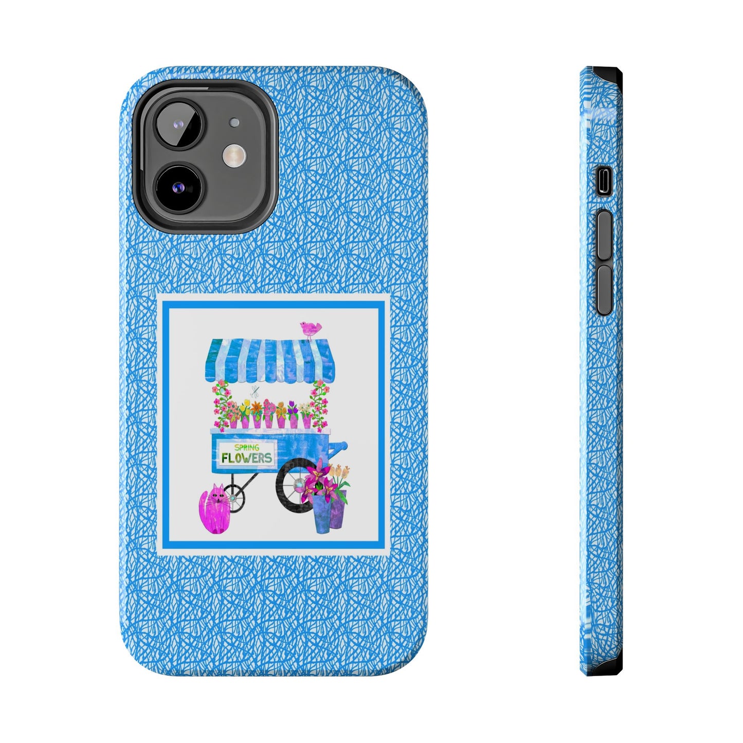 Spring Flower Cart Collage Tough Phone Cases