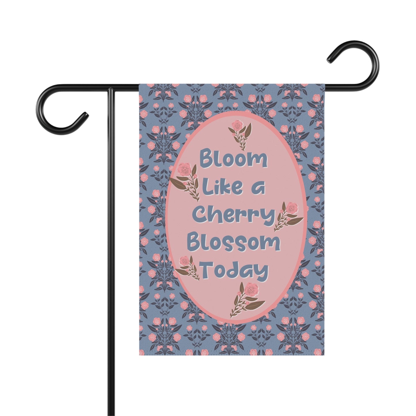 cherry Blossoms - Bloom Like a Cherry Blossom Today - Garden Banner
