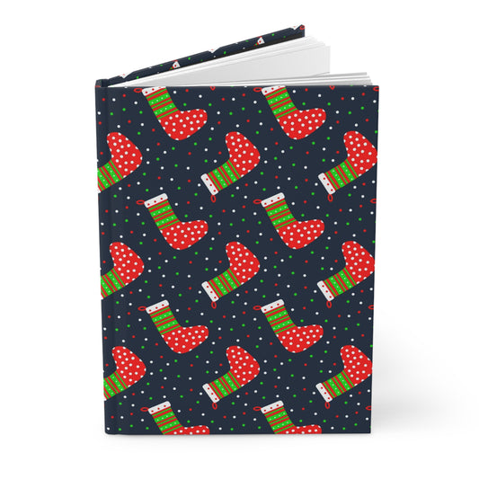 Christmas Stockings Hardcover Journal Matte