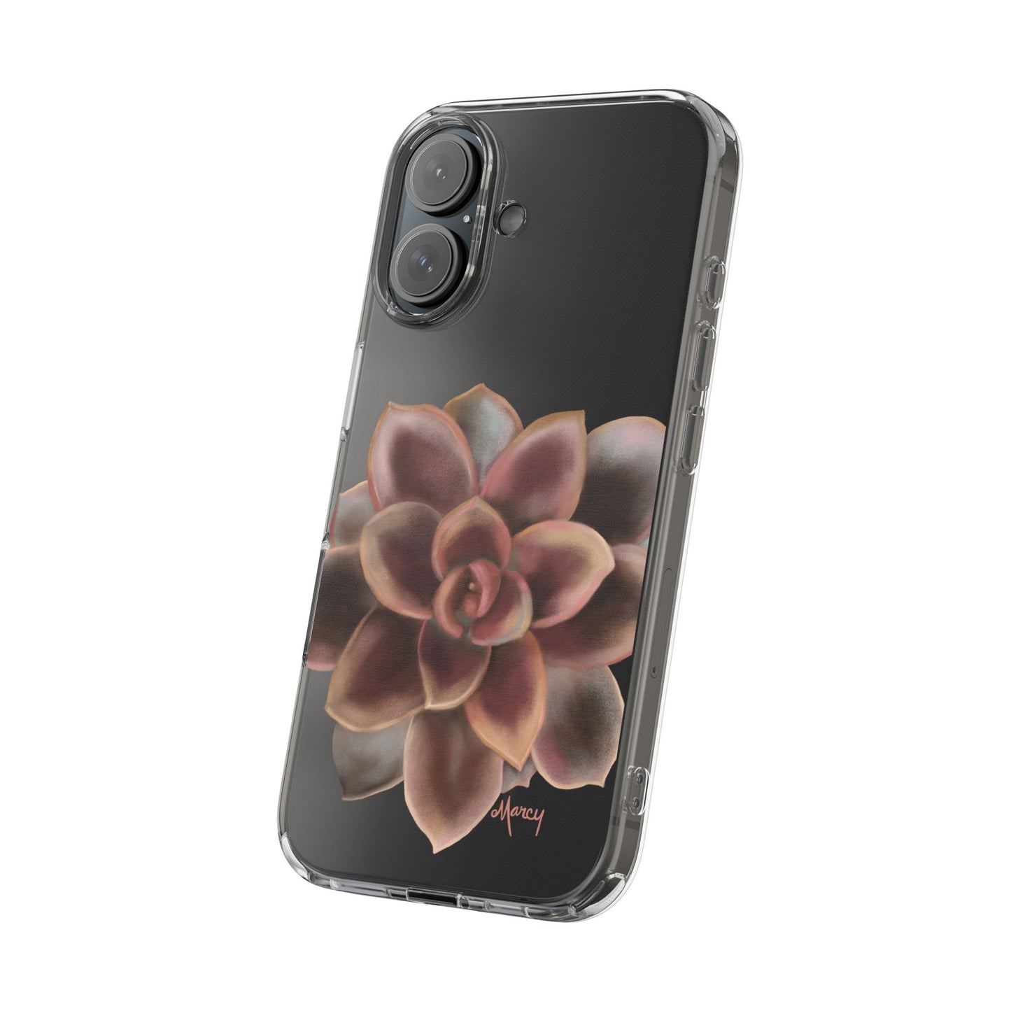 Chocolate Succulent Clear Cases