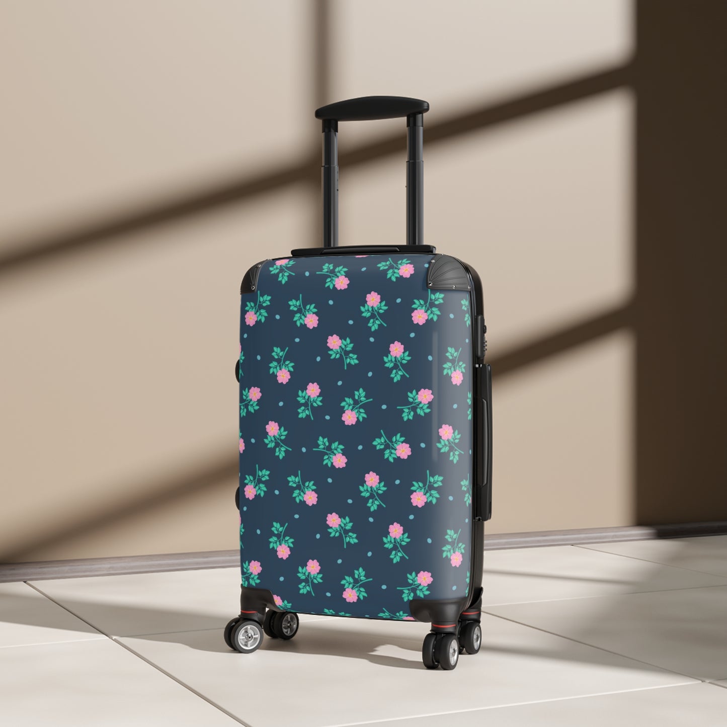 Wild Roses Chintz Hardside Spinner Suitcase