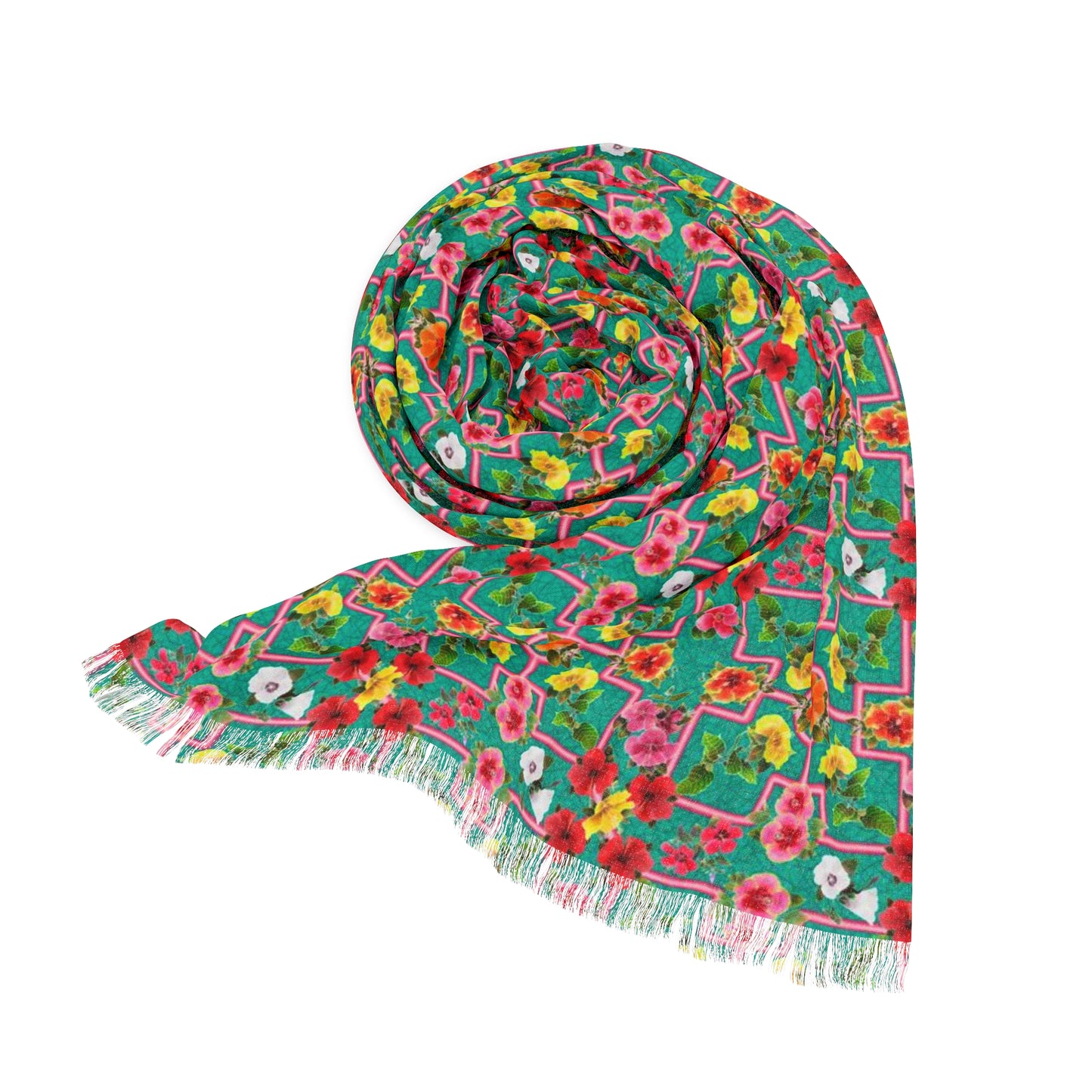 Formal Hibiscus Garden Light Scarf