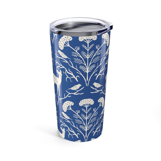 Yarrow, Deer and Goldfinches Tumbler