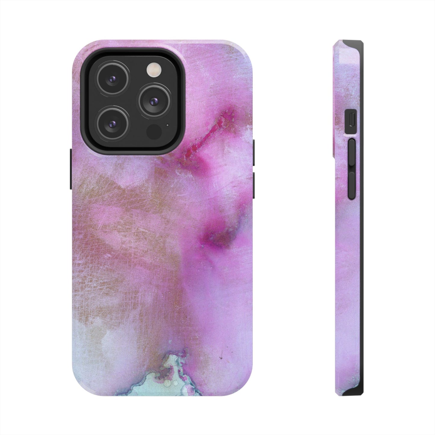 Abstract Soft Pinks Tough Phone Cases