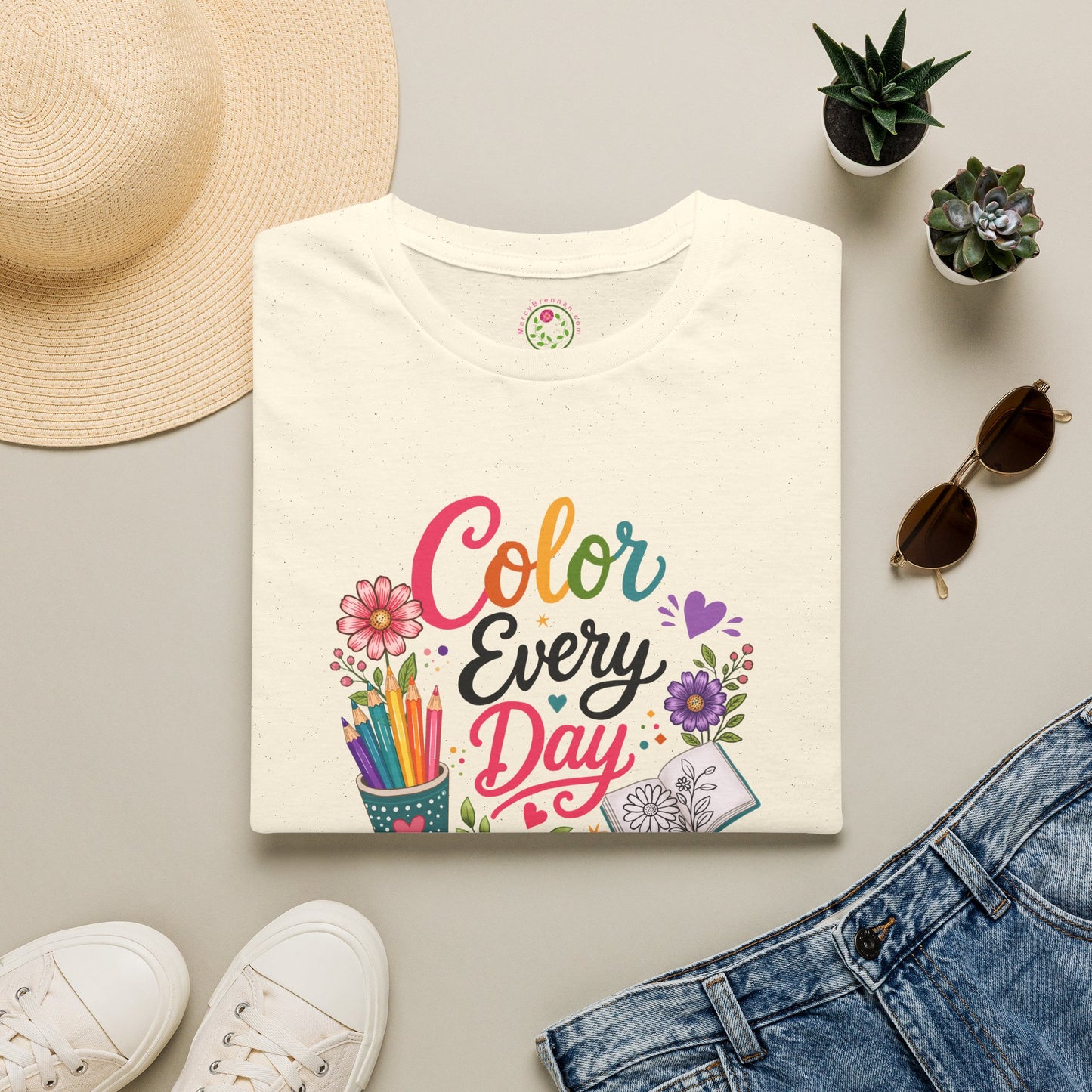Color Every Day T-Shirt — Colorful Art & Creativity Tee for Artists, Teachers, and Coloring Fans