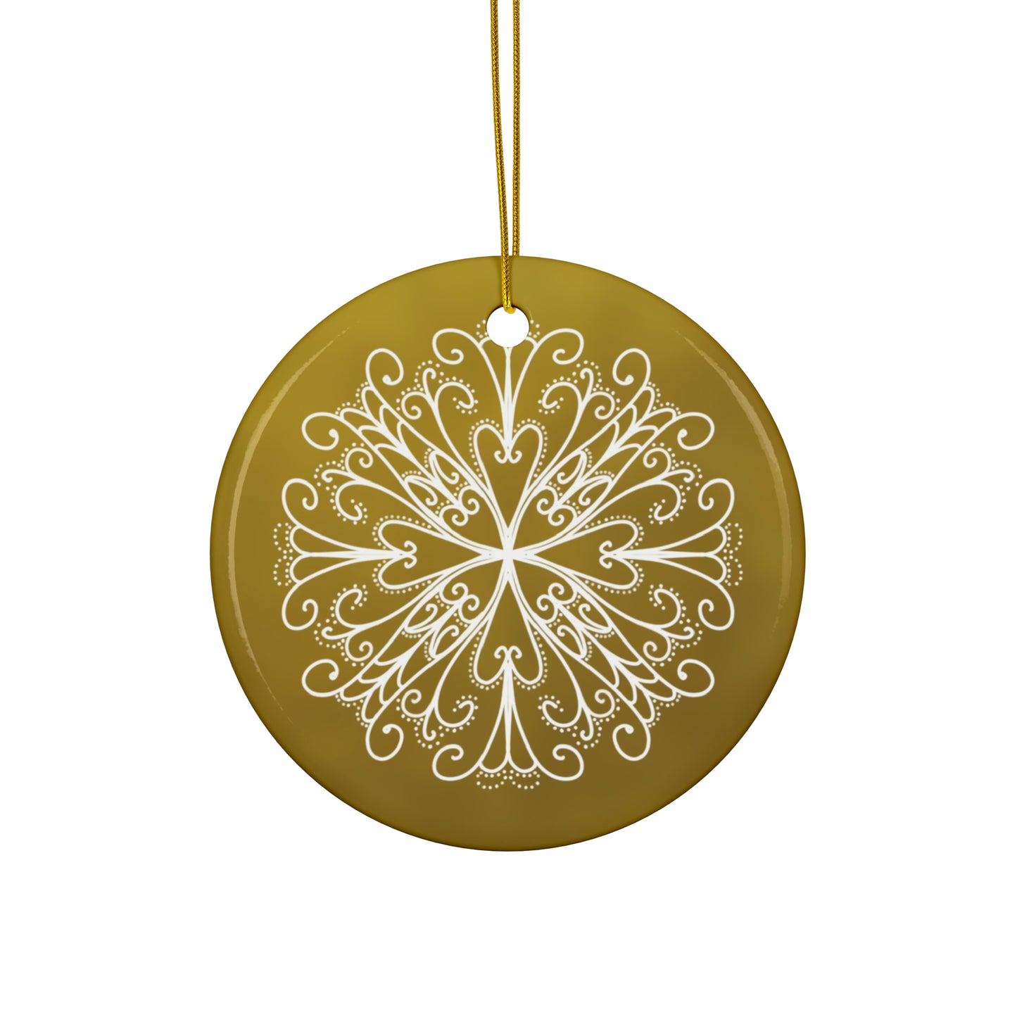 Snowflake Ceramic Ornament