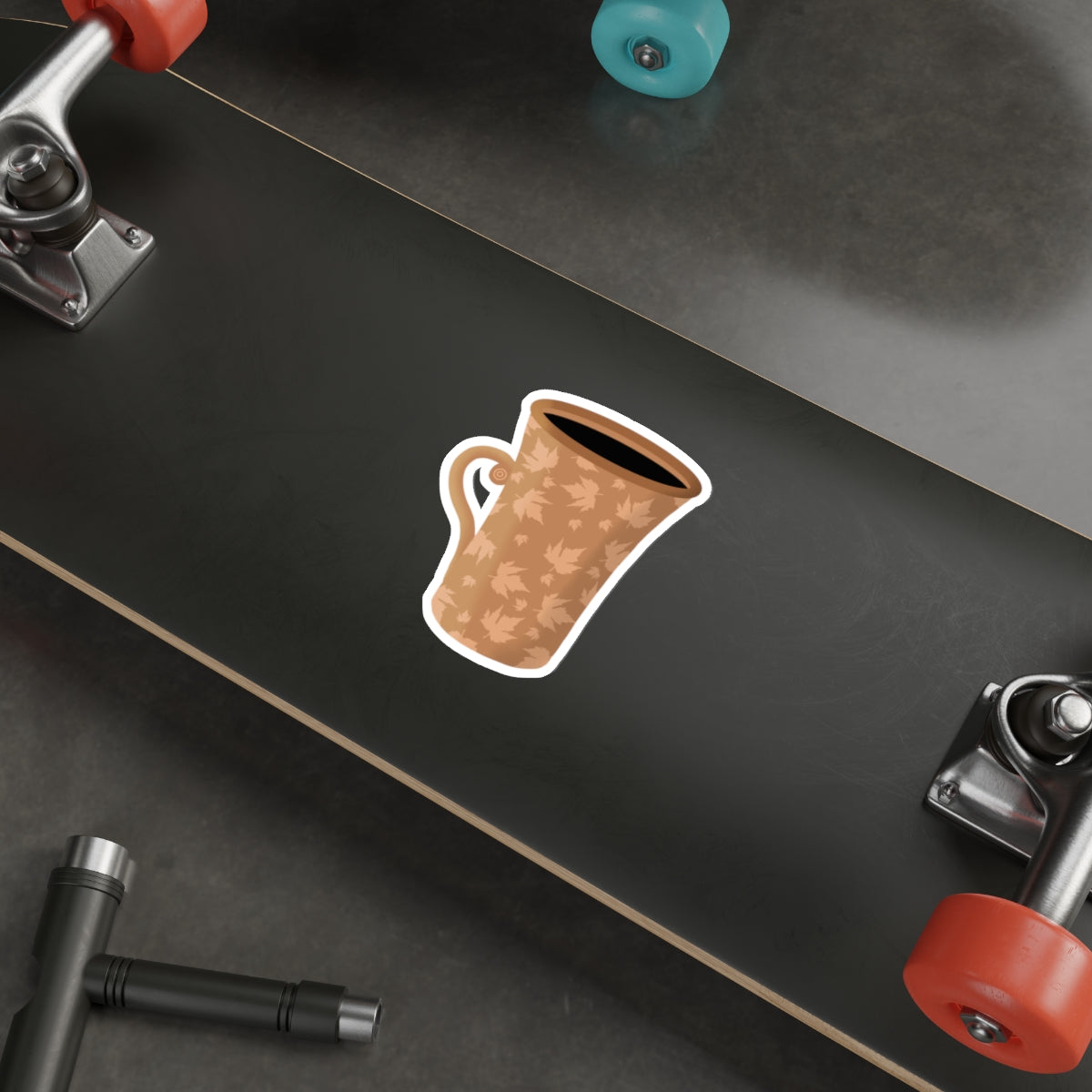 Hot Coffee Cozy Mug Die Cut Sticker