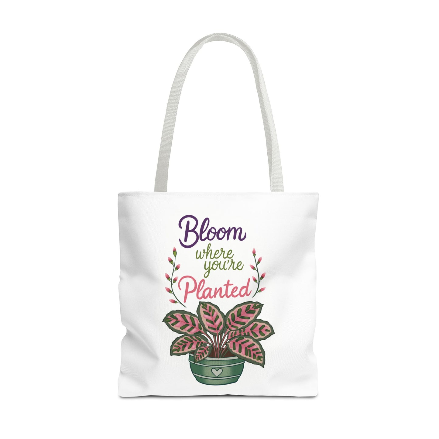 Bloom Where You’re Planted Tote Bag — Potted Monsterra Spiritual Tote