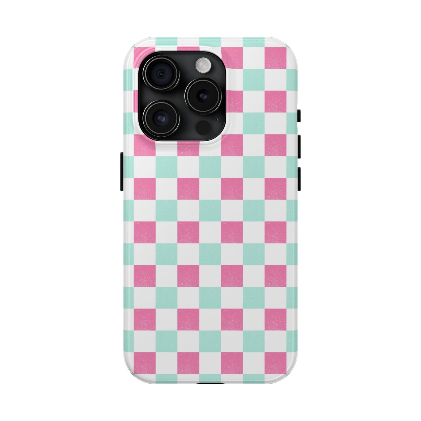 Pastel Christmas Checks Tough Phone Cases