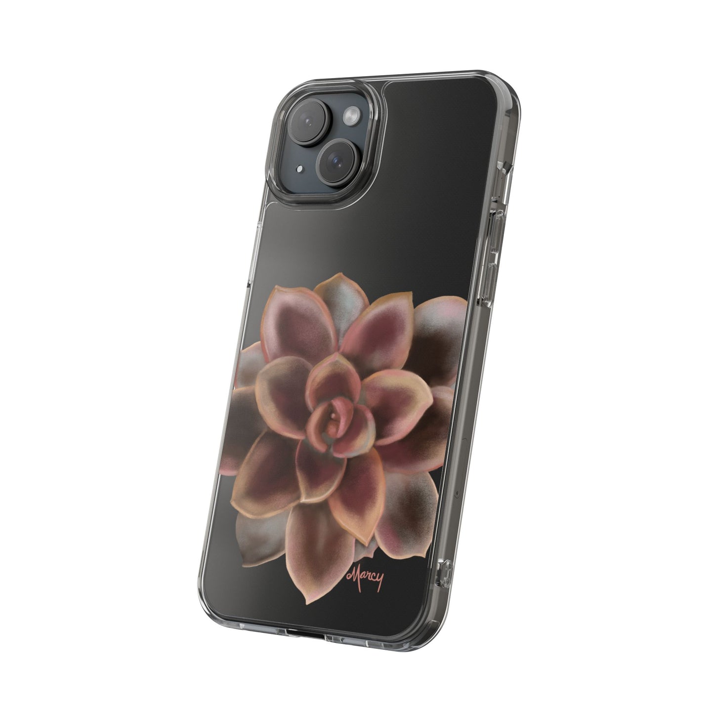 Chocolate Succulent Clear Cases