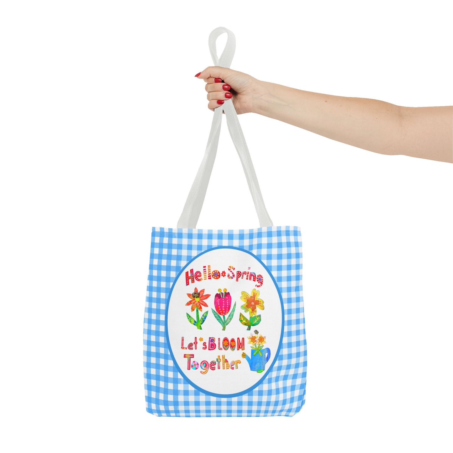 Hello Spring Collage Tote Bag