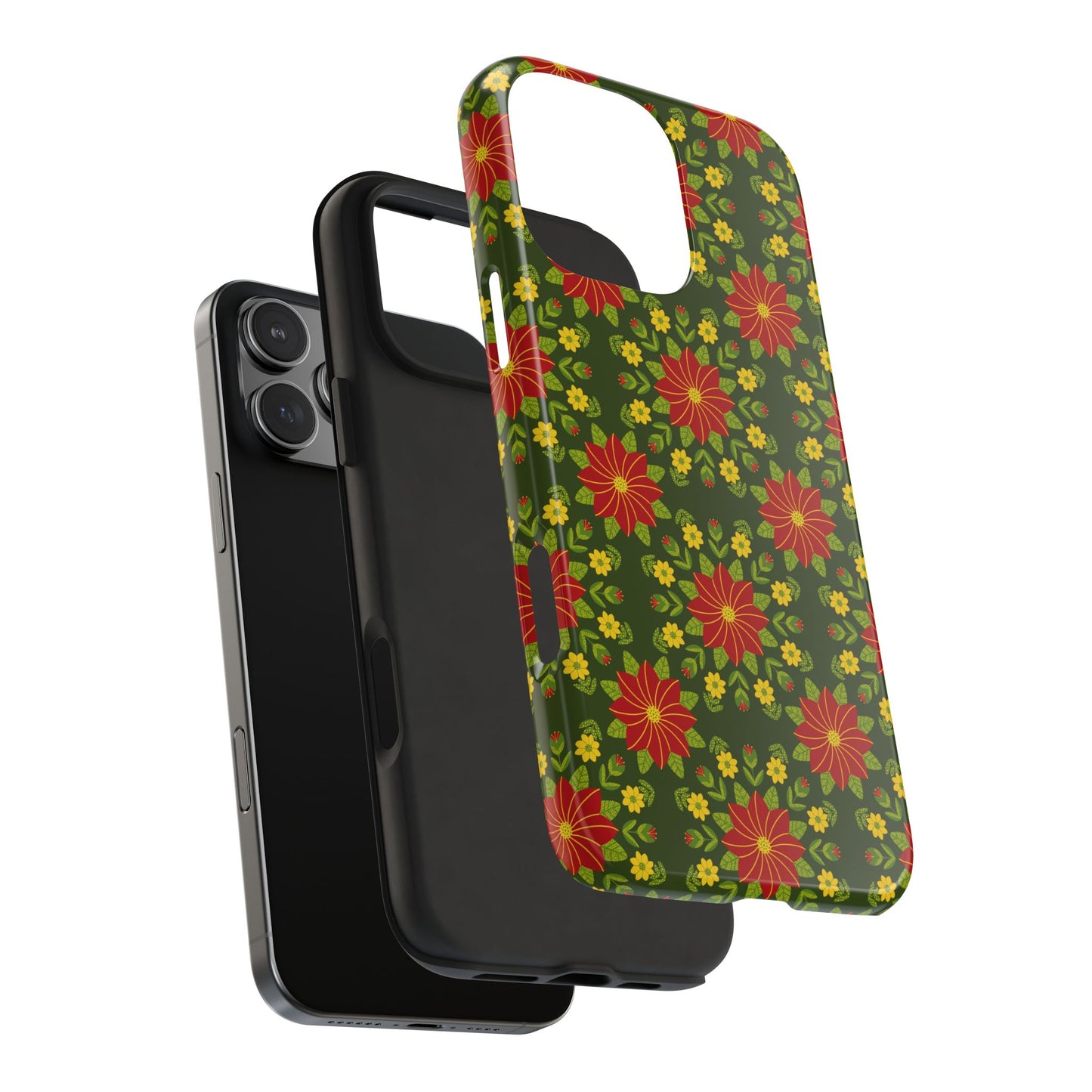 Poinsettias Tough Phone Cases