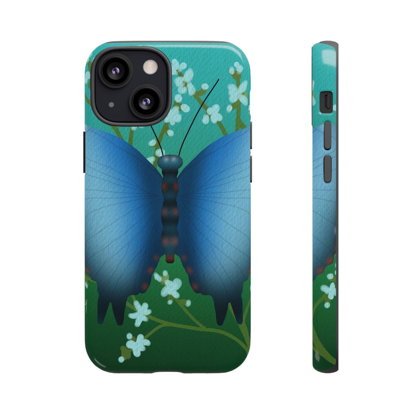 Blue Butterfly Tough Phone Case