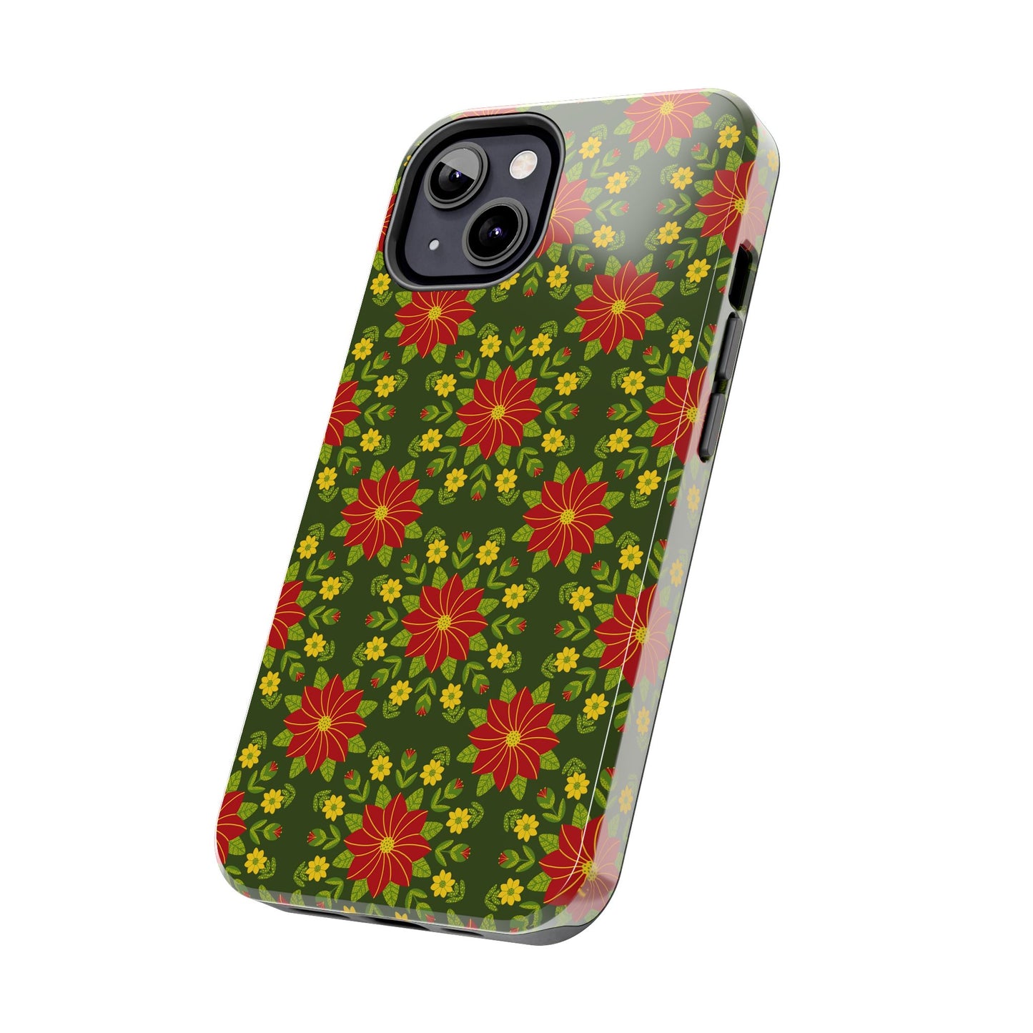 Poinsettias Tough Phone Cases