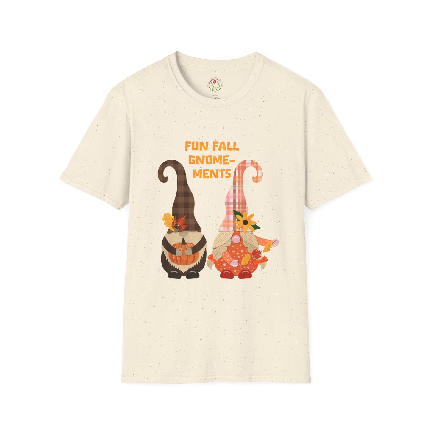 Fun Fall Gnome-ments Collage Softstyle T-Shirt