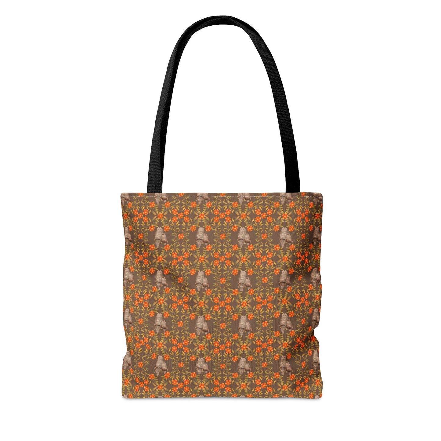 Owls & Flowering Vines Tote Bag