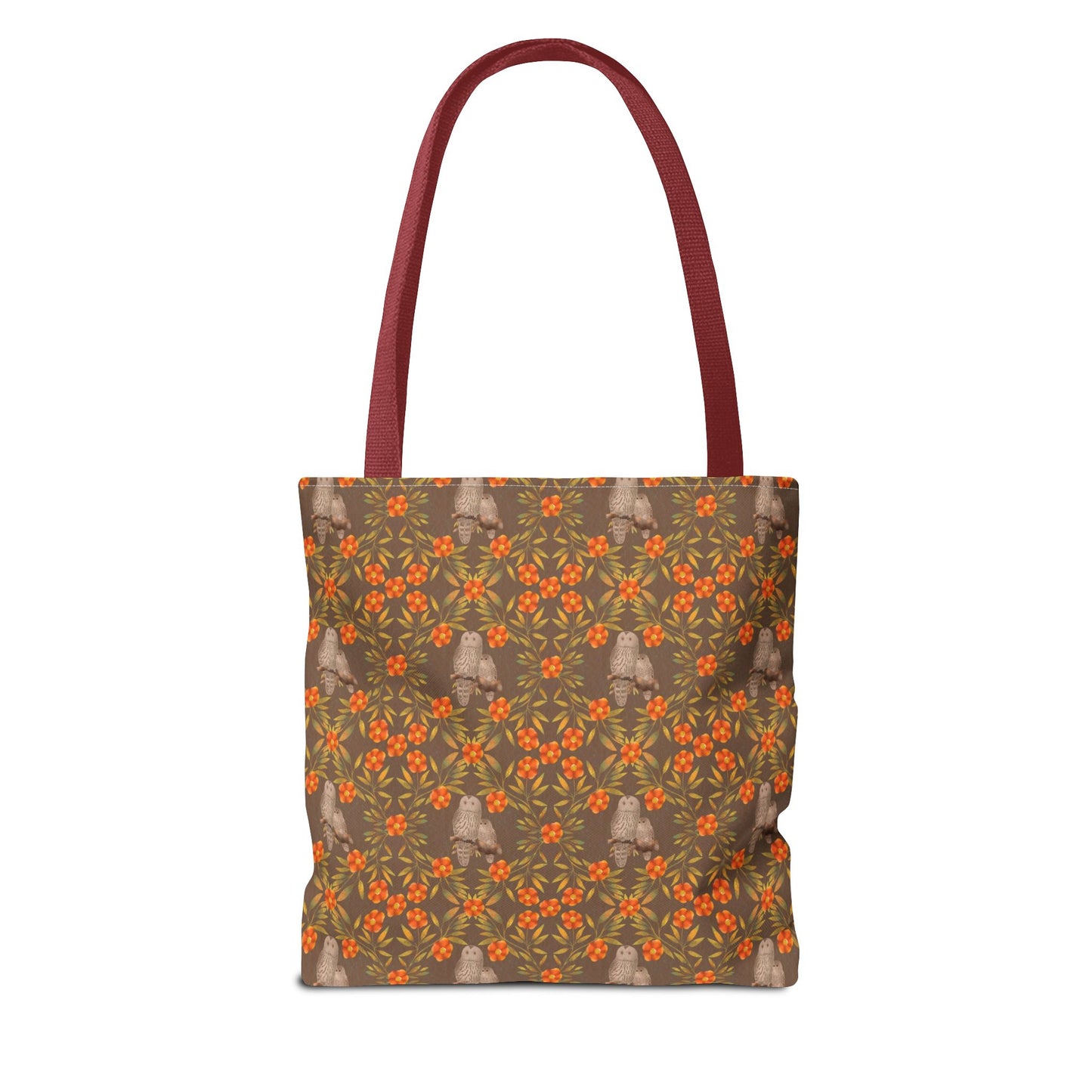 Owls and Flowering Vines Tote Bag