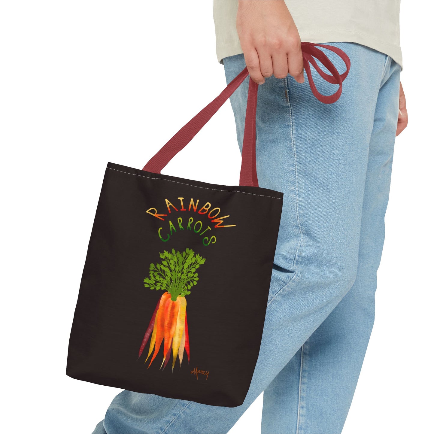 Rainbow Carrots Tote Bag