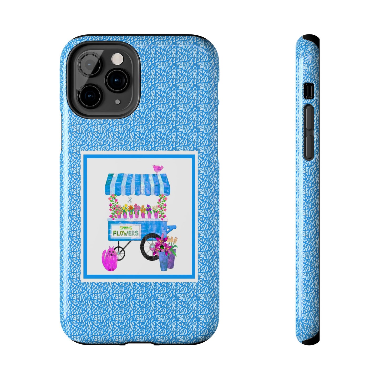 Spring Flower Cart Collage Tough Phone Cases