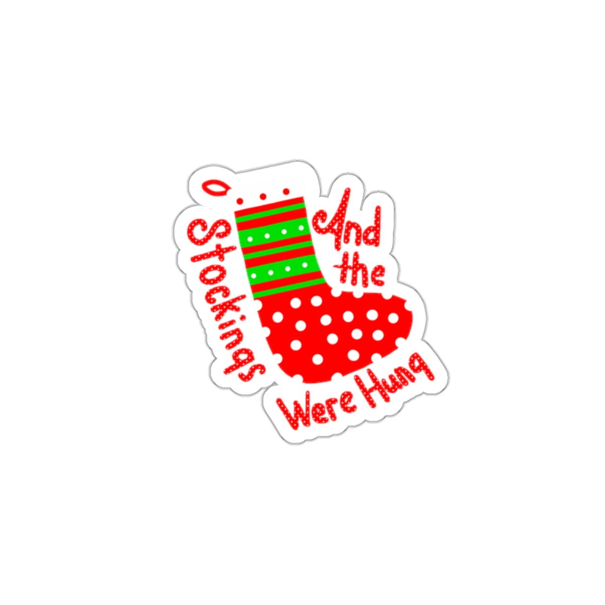 Christmas Stocking Die-Cut Stickers