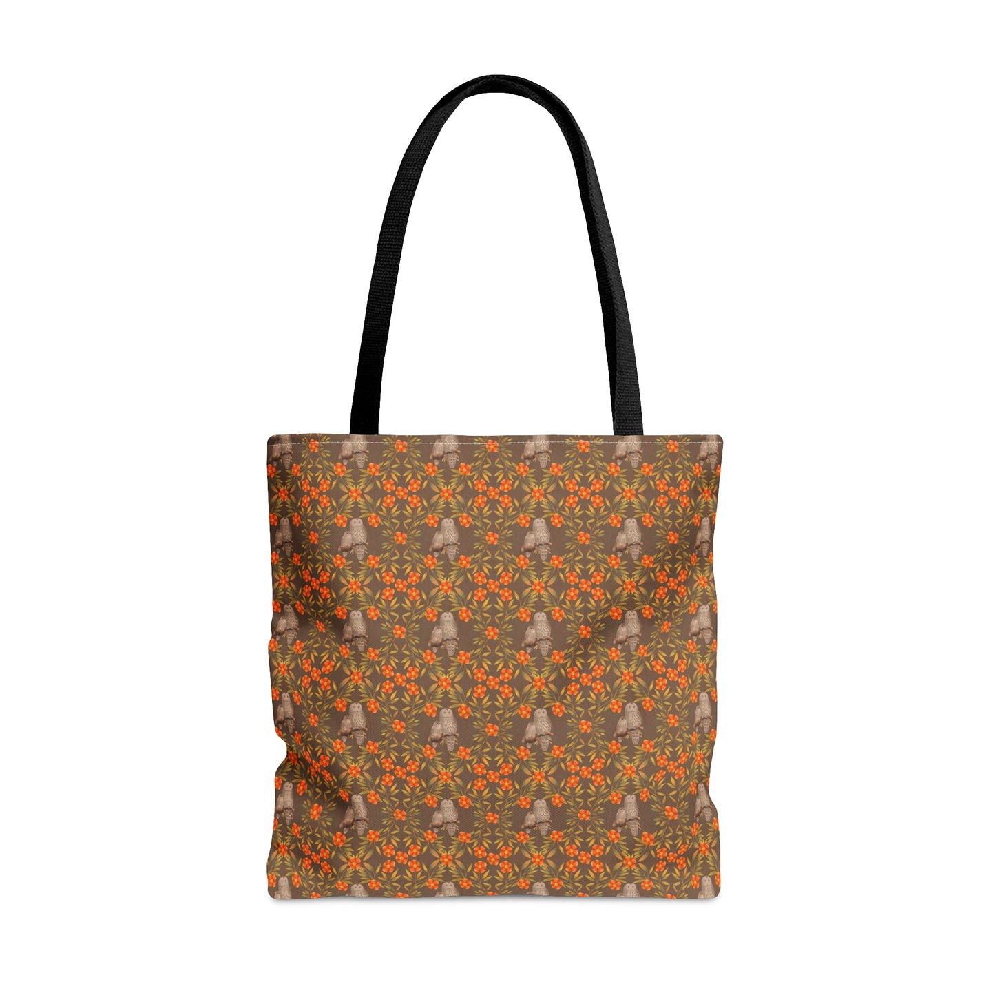 Owls & Flowering Vines Tote Bag