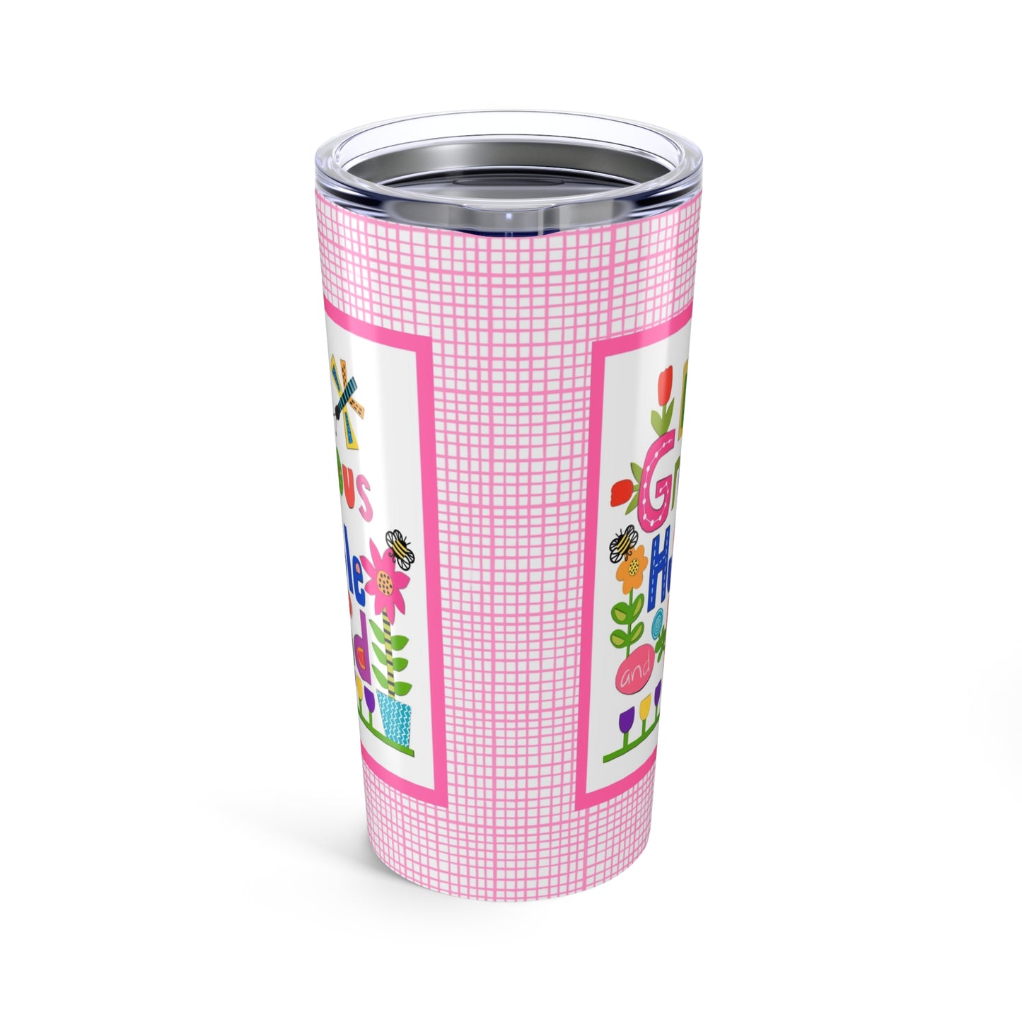 Be Gracious, Humble, and Kind Collage Stainless Steel Travel Mug