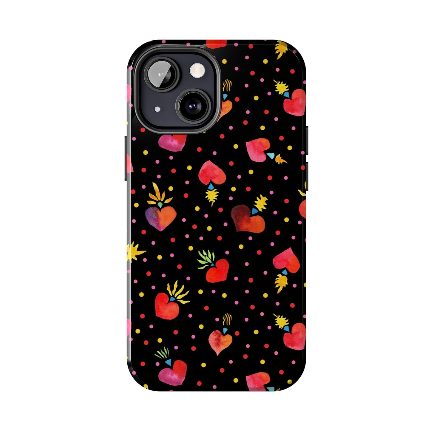 Frida Flaming Hearts Tough Phone Cases