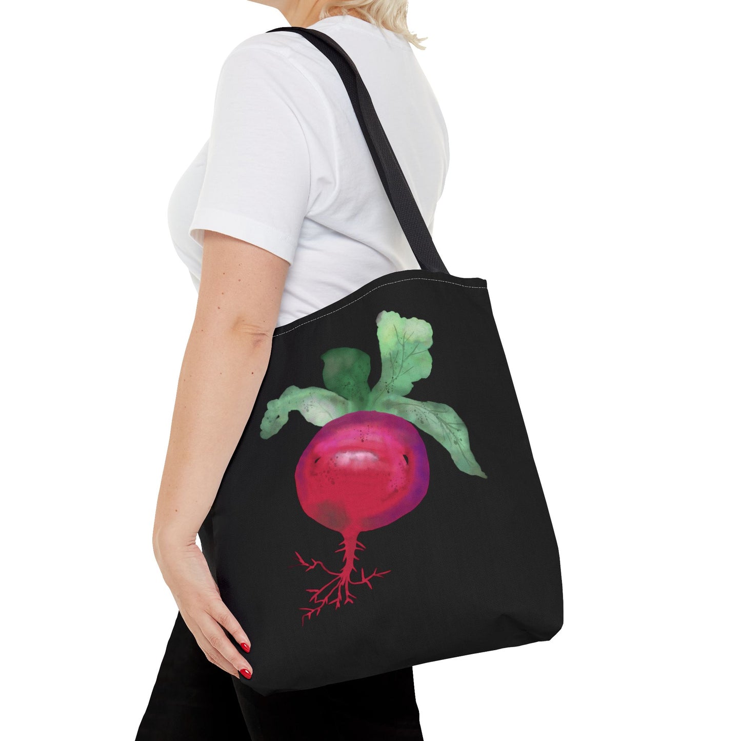 Radish Watercolor Painting Tote Bag