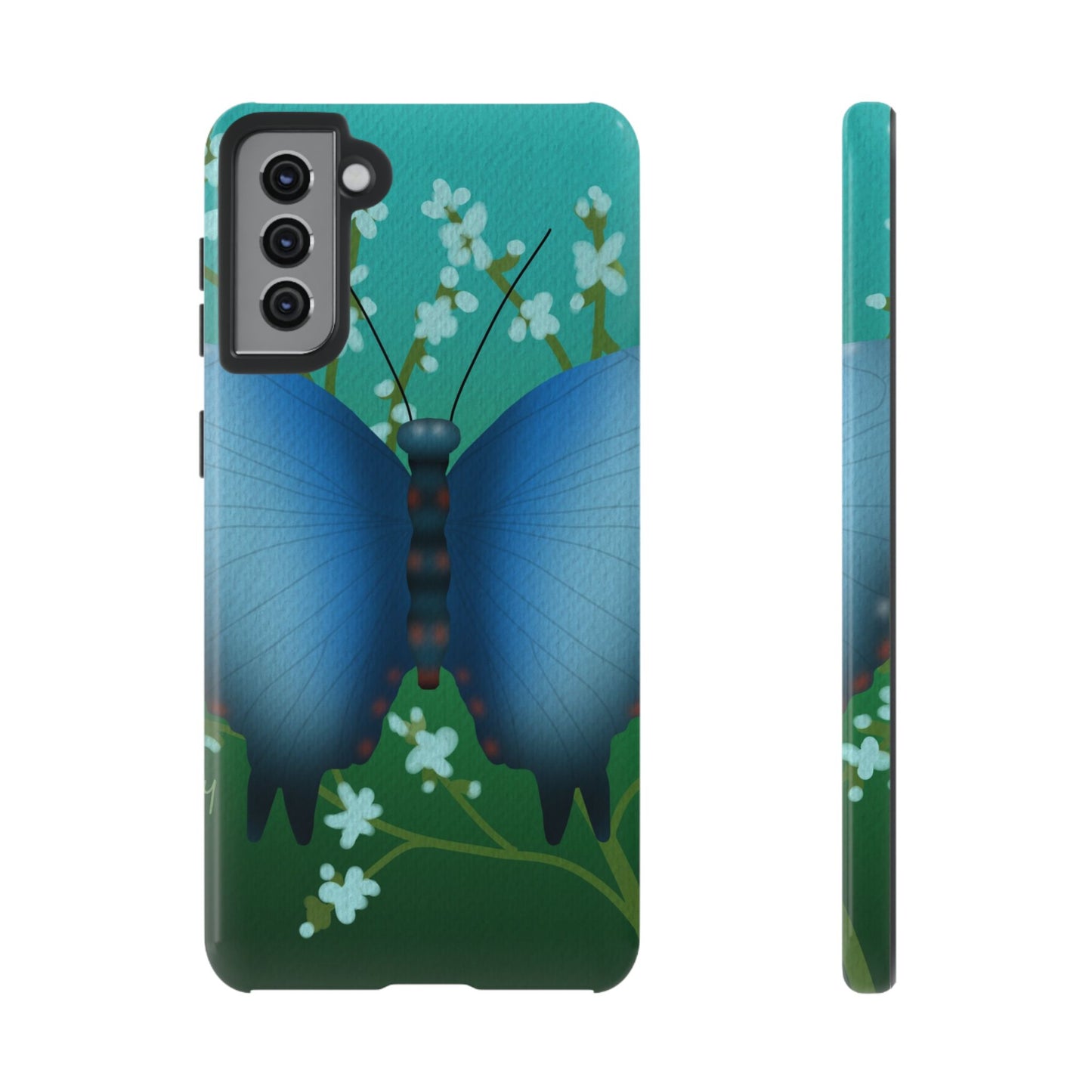 Blue Butterfly Tough Phone Case