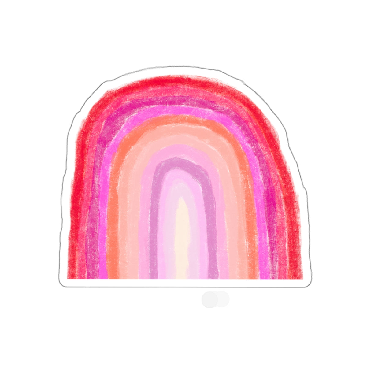 Hot Rainbow Die Cut Sticker