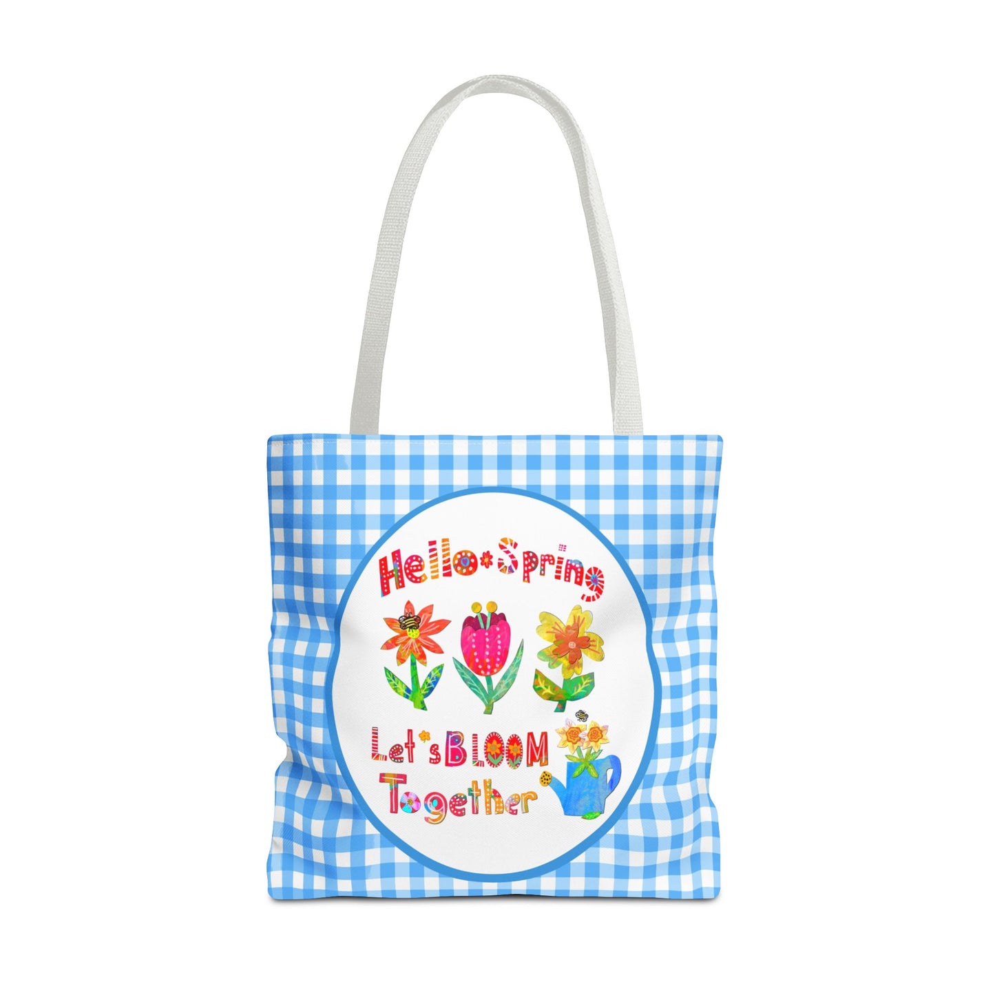 Hello Spring Collage Tote Bag