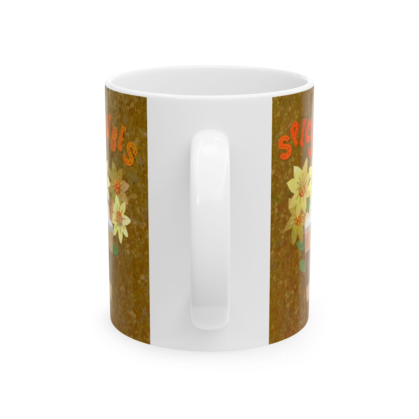 Spicy Vibes Latte Collage Ceramic Mug 11oz & 15oz