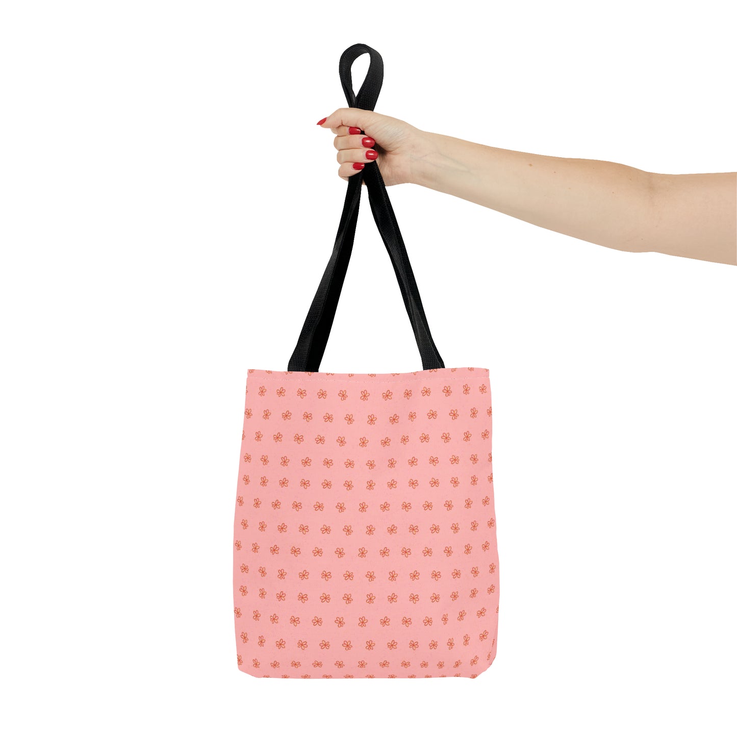 Pink Meadow Flowers Tote Bag