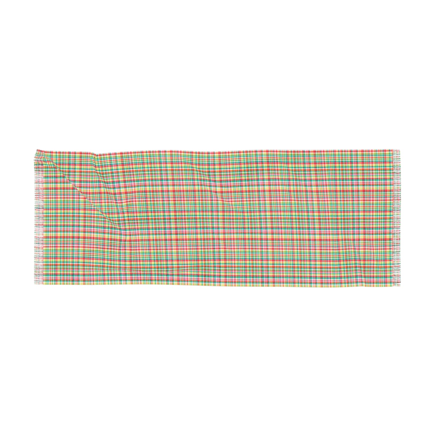 Hibiscus Garden Plaid Light Scarf