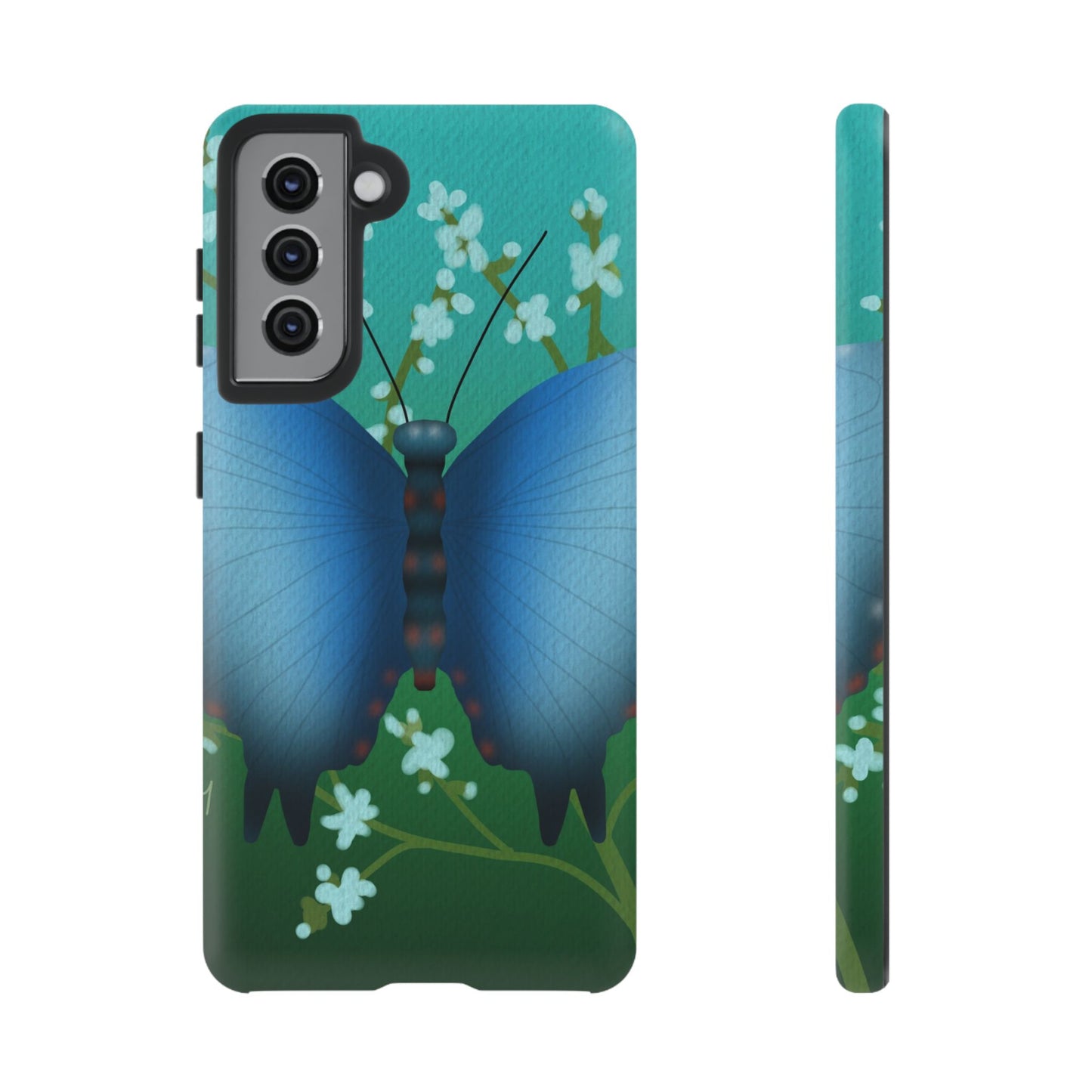 Blue Butterfly Tough Phone Case