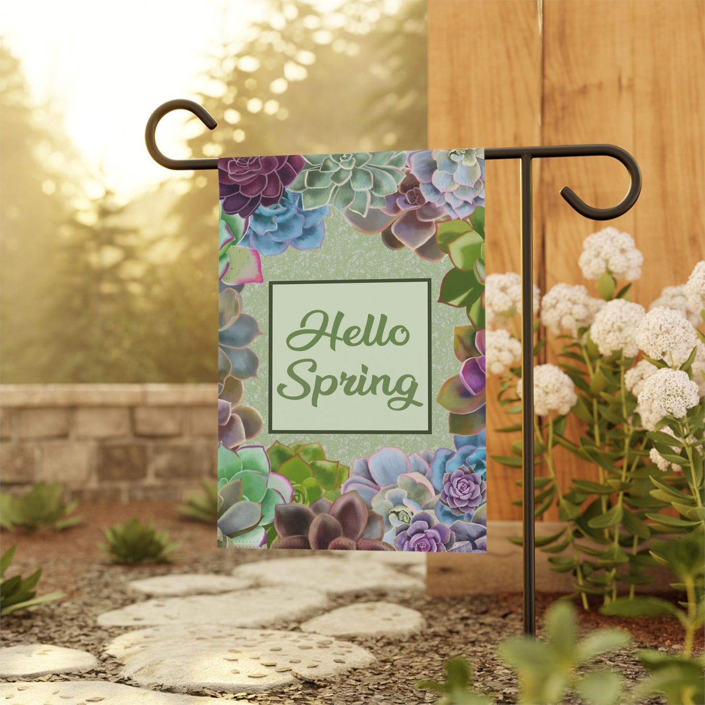 Hello Spring Garden & House Banner