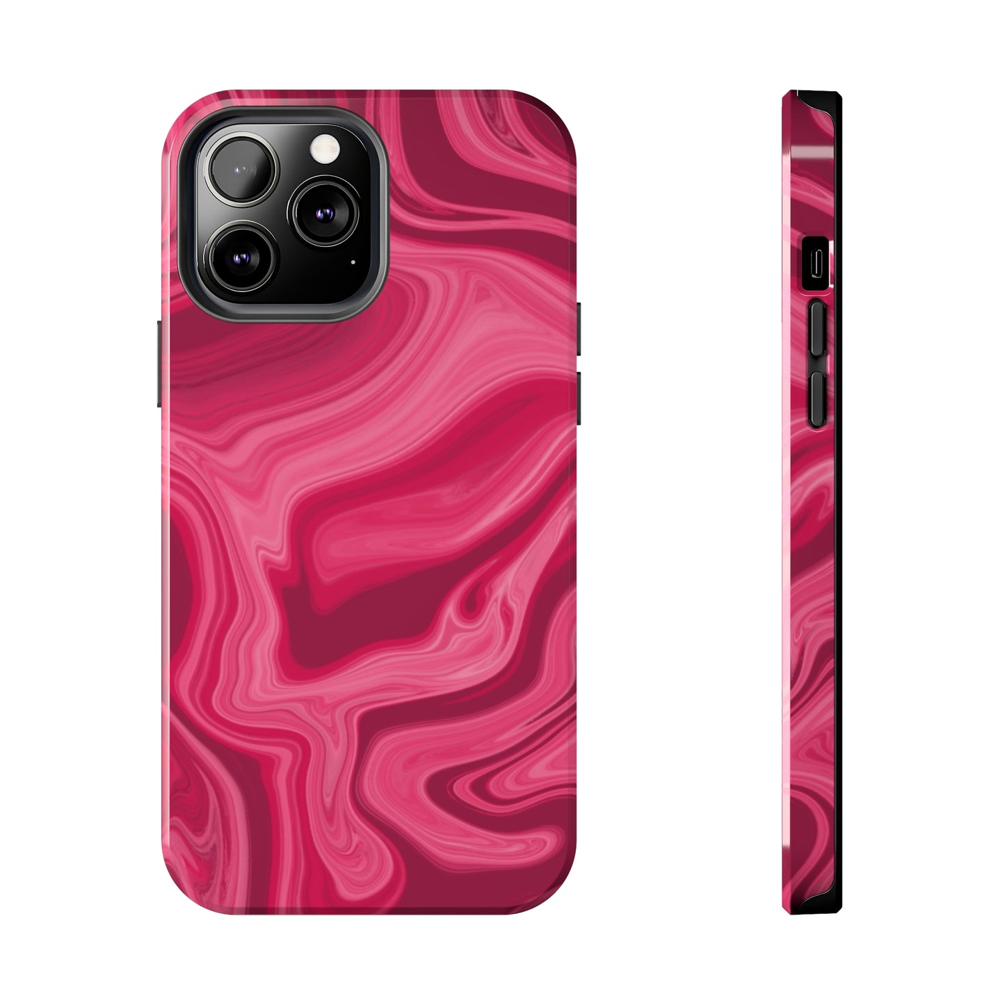 Rosy Swirls Tough Phone Cases